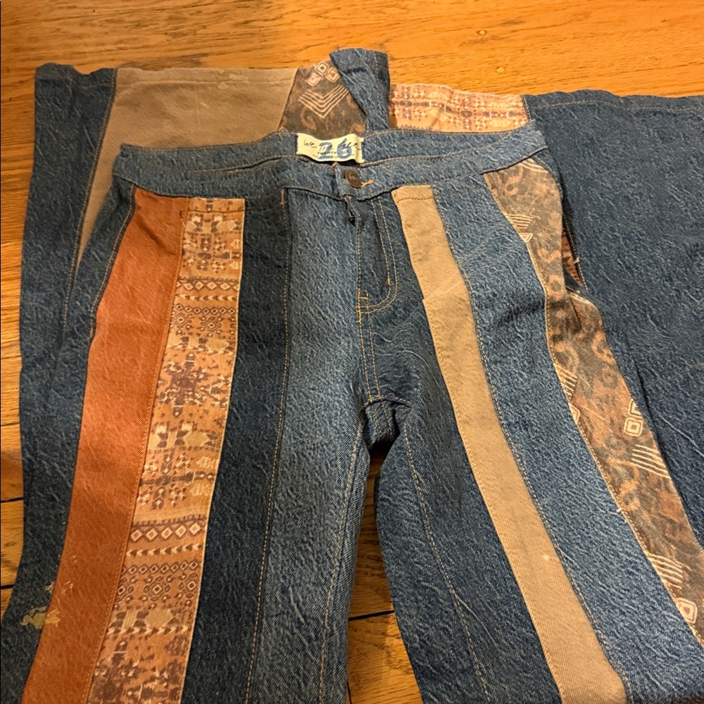 FREE PEOPLE SERENA FLARE LOW RISE JEANS - Picture 2 of 4